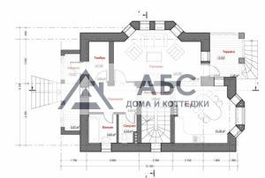 Проект одноэтажного коттеджа » Парус» из газобетона - 4