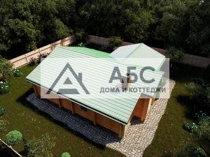 Проект одноэтажной бани - гостевого дома «Черномор» из бревна - 11