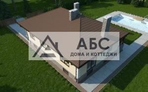 Проект одноэтажного коттеджа «Волчок» из газобетона - 13
