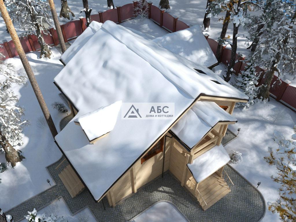 Проект одноэтажного дома «Зимняя сказка» из бруса - 13