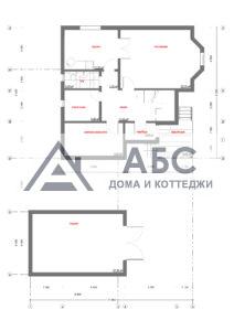 Проект двухэтажного дома «Уголок-М6» из бруса - 3