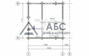 Проект одноэтажной бани «Правильная русская баня» из бревна - 4