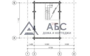 Проект одноэтажной бани «Рафаэлла» из бревна - 4