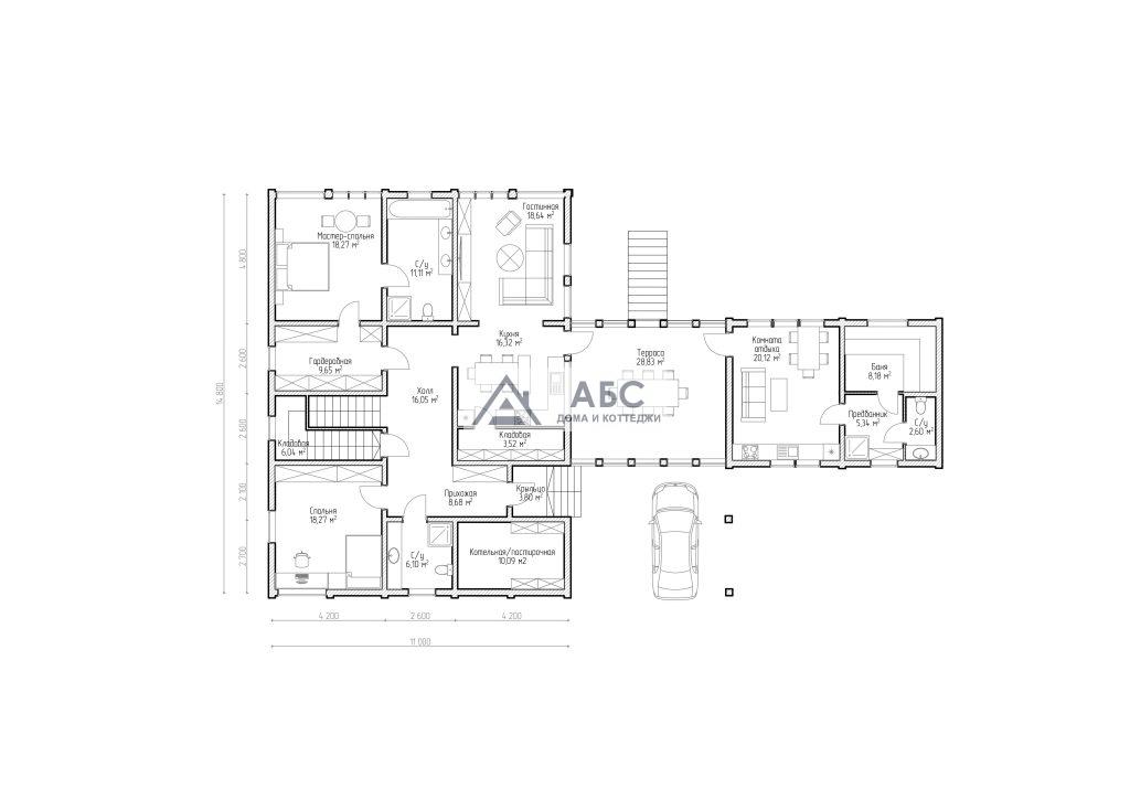 Проект дома «Броуди» - 2