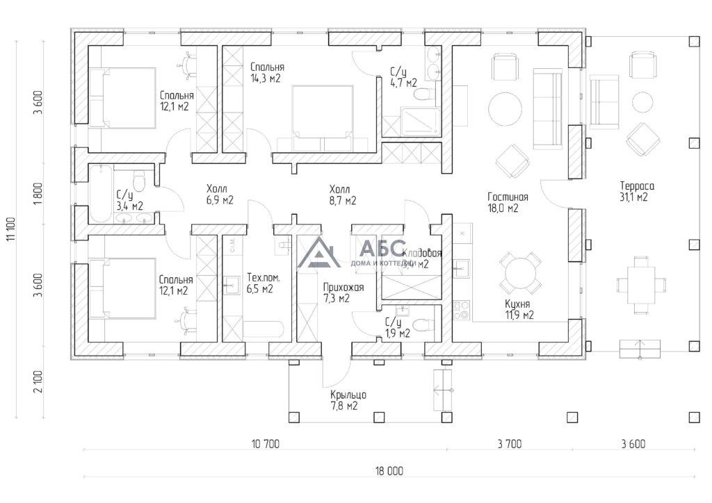 Проект дома «Трюфф» - 2