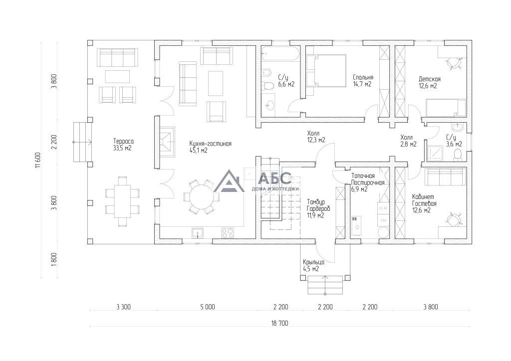 Проект дома «Грейвс» - 2