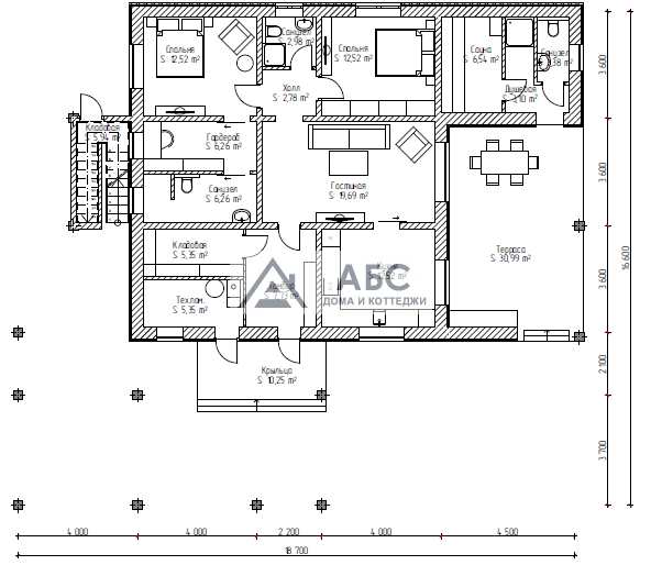 Проект дома «Сноуи» - 2