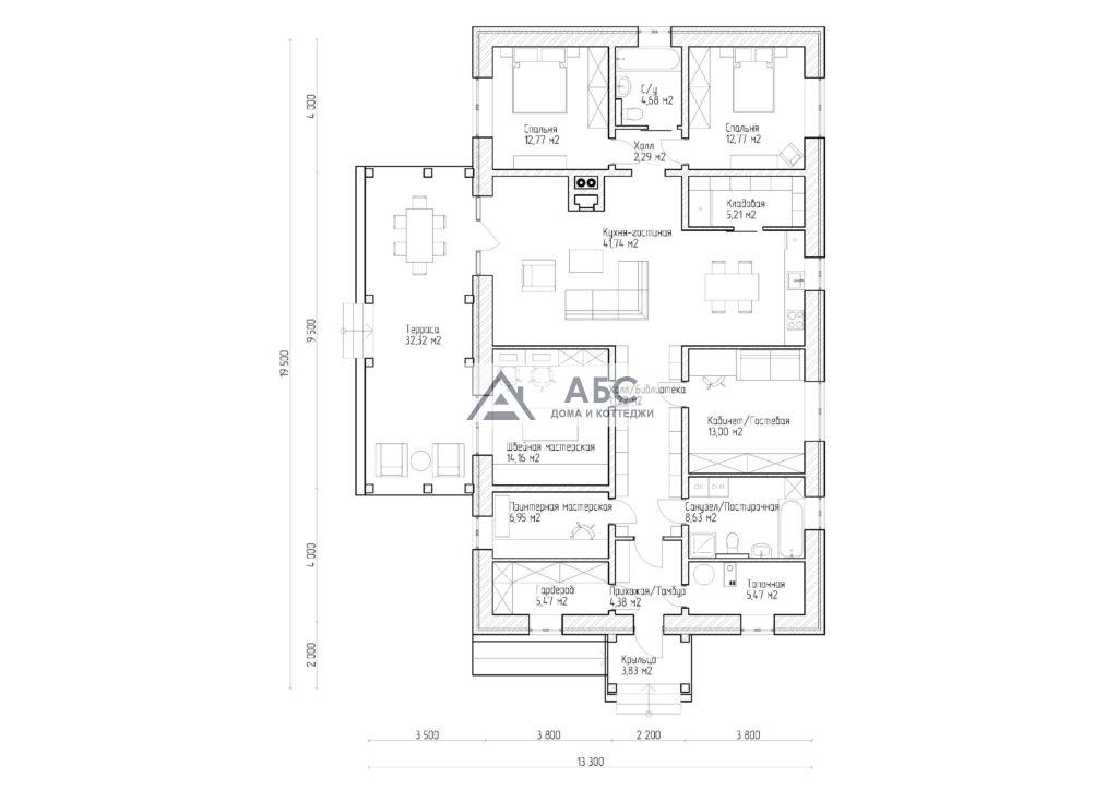 Проект дома «Геральт» - 2
