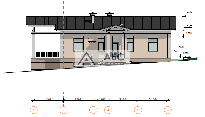 Проект дома «Пэрис» с цоколем - 5