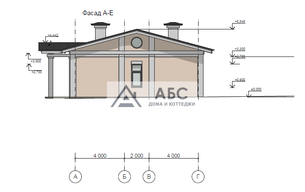 Проект дома «Пэрис» с цоколем - 7