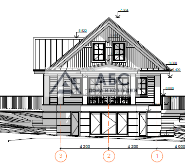 Проект дома «Шайло» с цоколем - 8