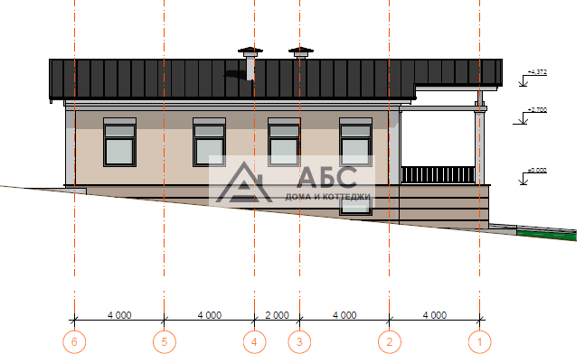 Проект дома «Пэрис» с цоколем - 8