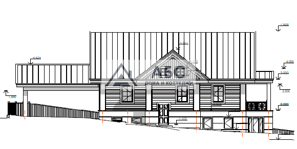 Проект дома «Шайло» с цоколем - 9