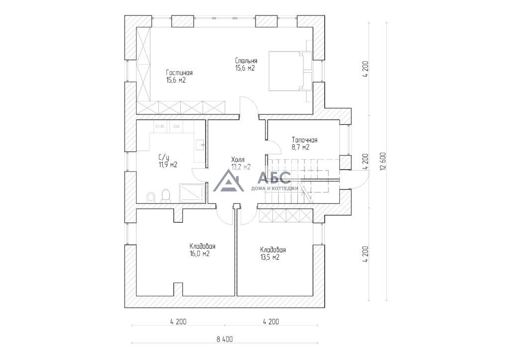 Проект дома «Шайло» с цоколем - 3