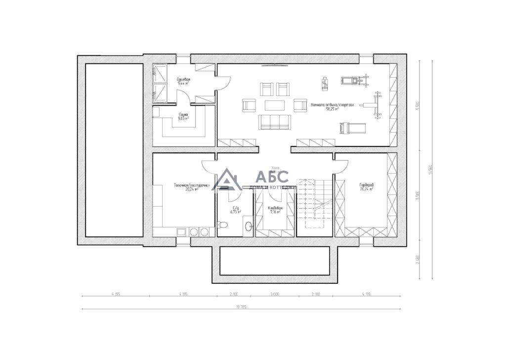 Проект дома «Батлер» с цоколем - 3