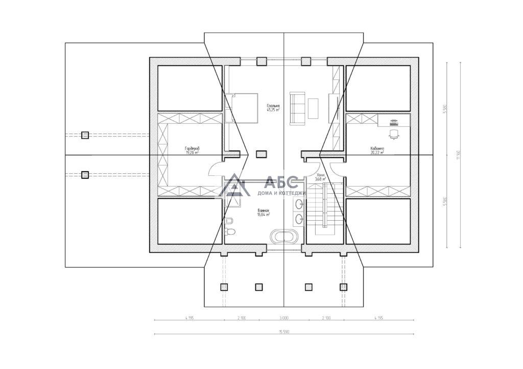 Проект дома «Батлер» с цоколем - 5