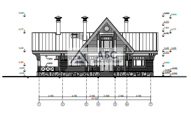 Проект дома «Батлер» с цоколем - 6