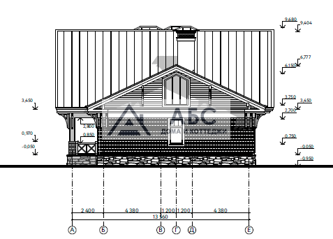 Проект дома «Батлер» с цоколем - 9